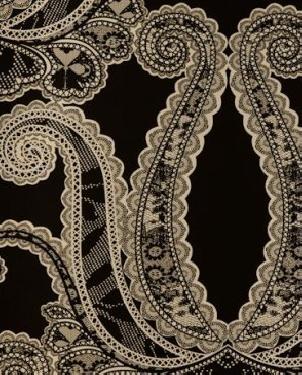 Обои под ткань черные Floribunda W0039-05 изображение 0