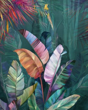 Фрески с листьями разноцветные Exclusive part 1 AB305-COL3 изображение 0