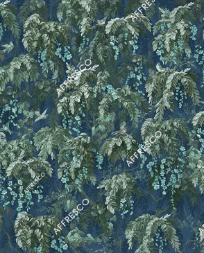 Фрески Affresco с листьями синие Rio AF2086-COL4 изображение 0