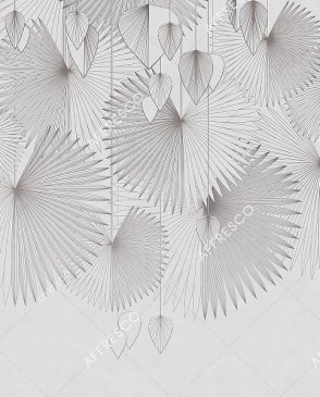 Фрески Affresco панно белые Line Art AF2118-COL5 изображение 0