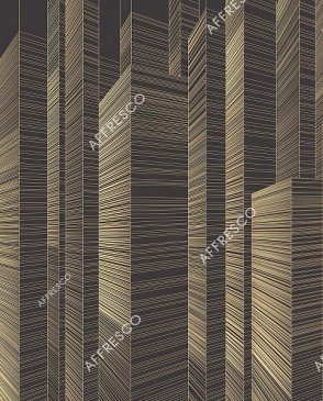 Российские Фрески с абстрактной полосой Line Art AF2132-COL1 изображение 0