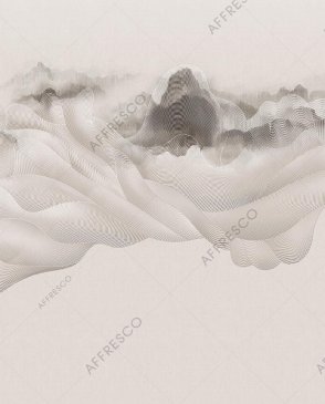 Фрески Affresco с абстрактным рисунком бежевые Line Art AF2151-COL5 изображение 0