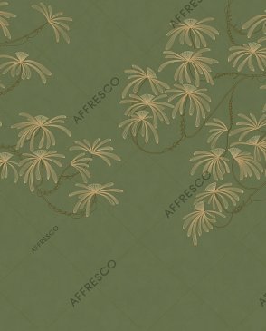 Российские Фрески с листьями Line Art AF2155-COL1 изображение 0