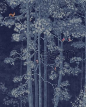 Фрески с листьями для кабинета Atmosphere AF518-COL4 изображение 0