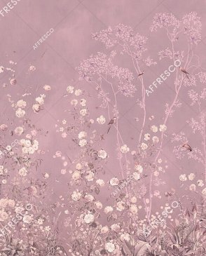 Фрески Affresco розовые French Garden AF955-COL3 изображение 0