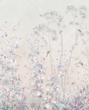 Фрески с цветами розовые French Garden AF955-COL4 изображение 0