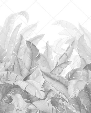 Фрески с листьями серые French Garden AF956-COL4 изображение 0