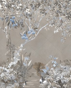 Фрески панно с птицами Wallpaper part 1 AF957-COL2 изображение 0