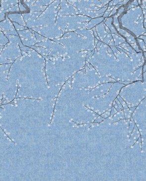 Фрески Affresco с листьями синие Ethno aff705-vel504 изображение 0