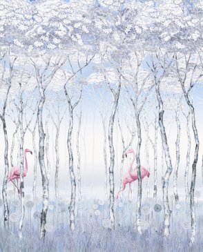 Фрески Affresco с птицами фиолетовые Dream Forest AL47-COL3 изображение 0
