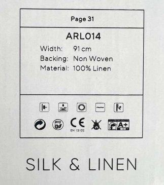 Обои Decaro Wallcoverings Pure Silk&Linen ARL014 изображение 2