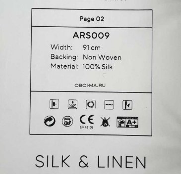 Обои Decaro Wallcoverings Pure Silk&Linen ARS009 изображение 2