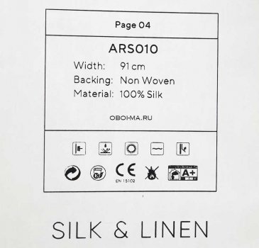 Обои Decaro Wallcoverings Pure Silk&Linen ARS010 изображение 2