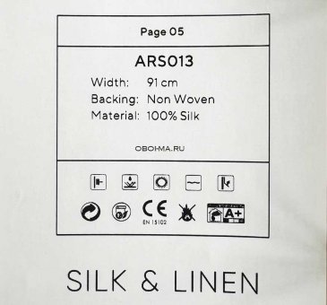 Обои Decaro Wallcoverings Pure Silk&Linen ARS013 изображение 2