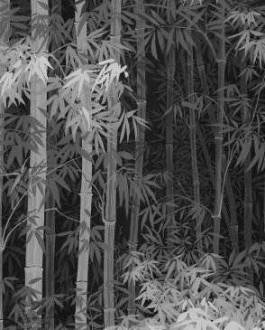 Обои LOYMINA с листьями черные Пейзаж ART6-011 изображение 0
