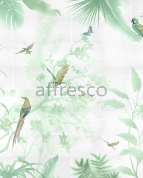 Фрески с птицами зеленые New Art RE176-COL4 изображение 0