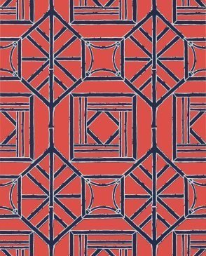 Обои THIBAUT с геометрическим рисунком для спальни Dynasty T75518 изображение 0