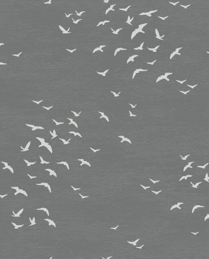 Обои Paper & Ink с птицами для спальни Navy Grey and White BL70408 изображение 0