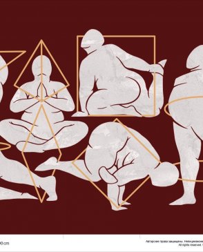 Фрески Fresq Classic BUDDA-BURGUNDY-COLOUR изображение 0