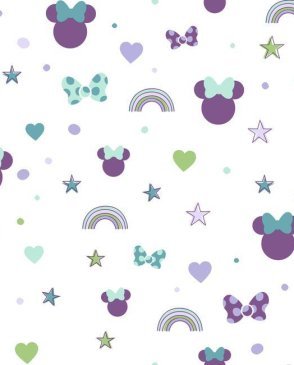 Обои для детской фиолетовые с акриловым покрытием Disney Kids Vol. 4 DI0990 изображение 0