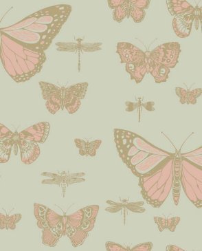 Обои с бабочками, насекомыми для детской розовые Whimsical 103-15063 изображение 0