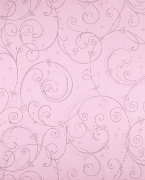 Обои бумажные с вензелями розовые Disney III DK5967 изображение 0
