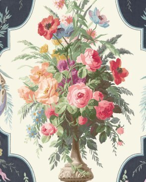 Обои с вазонами с текстильным покрытием English Rose EN23012F изображение 0