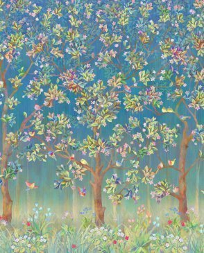 Фрески с листьями синие Dream Forest ED40-COL1 изображение 0