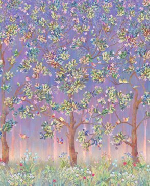 Фрески с листьями фиолетовые Dream Forest ED40-COL2 изображение 0