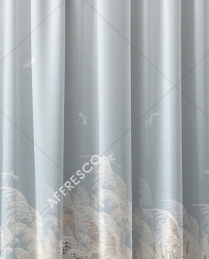 Фрески с листьями голубые Art Fabric Ткани FA1120-COL2 изображение 0