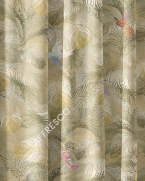 Фрески с листьями желтые Art Fabric Ткани FA1132-COL5 изображение 0