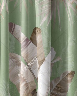 Фрески для гостиной зеленые Art Fabric Ткани FA1305-COL4 изображение 0