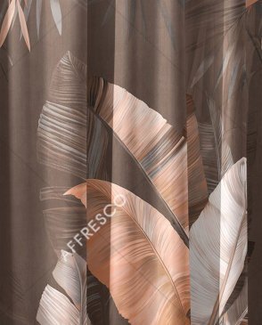 Фрески с листьями коричневые Art Fabric Ткани FA1305-COL5 изображение 0