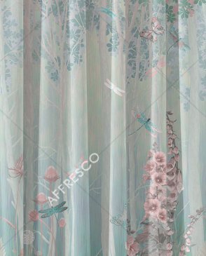 Фрески с цветами розовые Art Fabric Ткани FA1325-COL3 изображение 0