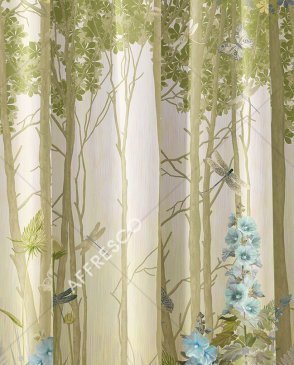 Фрески метражные с листьями Art Fabric Ткани FA1325-COL6 изображение 0