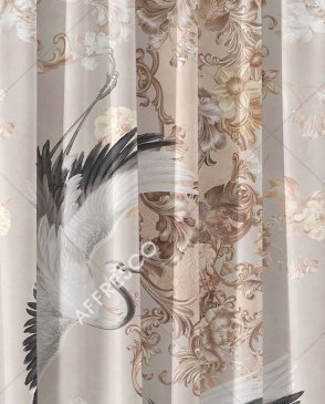 Фрески Affresco с птицами бежевые Art Fabric Ткани FA1326-COL3 изображение 0