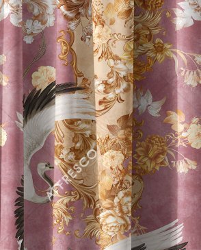 Фрески для спальни розовые Art Fabric Ткани FA1326-COL4 изображение 0