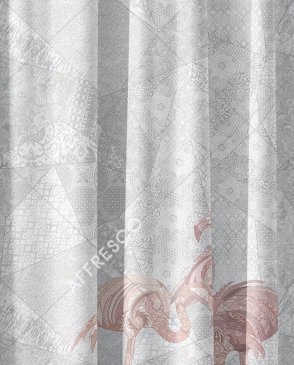 Фрески Affresco с птицами розовые Art Fabric Ткани FA1474-COL5 изображение 0