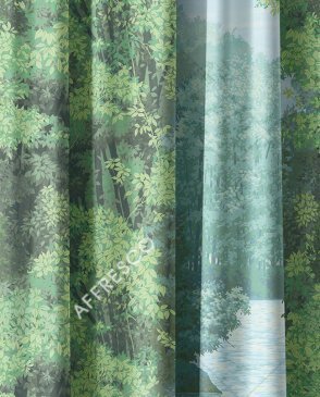 Фрески с листьями для кабинета Art Fabric Ткани FA1523-COL1 изображение 0