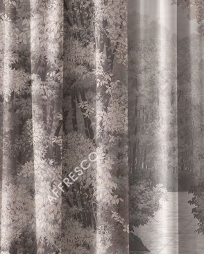 Фрески с листьями коричневые Art Fabric Ткани FA1523-COL2 изображение 0