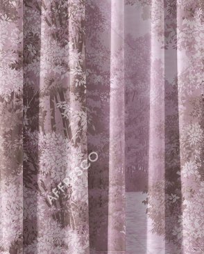 Фрески с листьями фиолетовые Art Fabric Ткани FA1523-COL3 изображение 0
