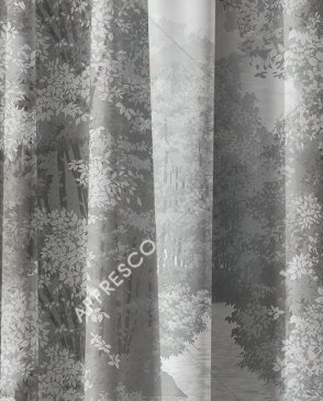 Фрески с листьями серые Art Fabric Ткани FA1523-COL4 изображение 0