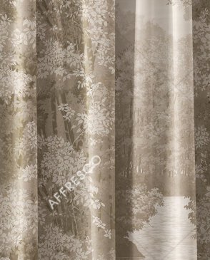 Фрески с листьями коричневые Art Fabric Ткани FA1523-COL6 изображение 0