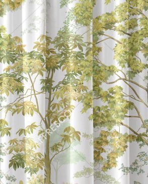 Фрески для гостиной зеленые Art Fabric Ткани FA1527-COL2 изображение 0