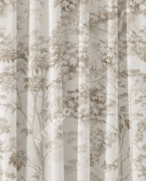 Фрески с листьями серые Art Fabric Ткани FA1527-COL3 изображение 0