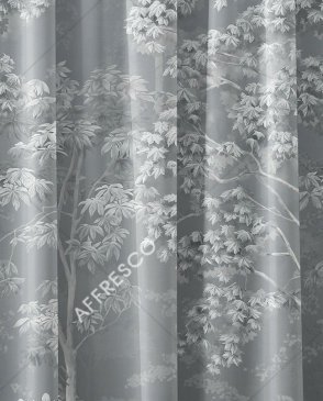 Фрески с листьями серые Art Fabric Ткани FA1527-COL6 изображение 0