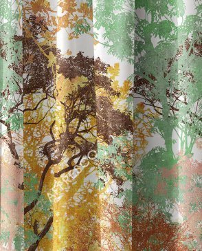 Фрески для гостиной зеленые Art Fabric Ткани FA1848-COL4 изображение 0