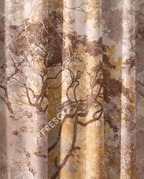 Фрески с листьями коричневые Art Fabric Ткани FA1848-COL5 изображение 0