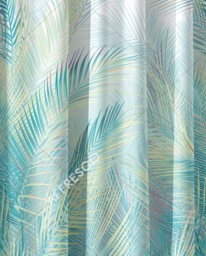 Фрески с листьями голубые Art Fabric Ткани FA1952-COL5 изображение 0