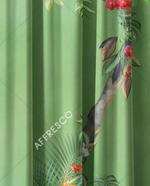 Фрески для гостиной зеленые Art Fabric Ткани FA1957-COL1 изображение 0
